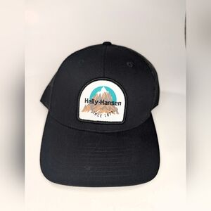 HELLY HANSEN - One Size Adjustable SNAPBACK Baseball Cap Hat Black